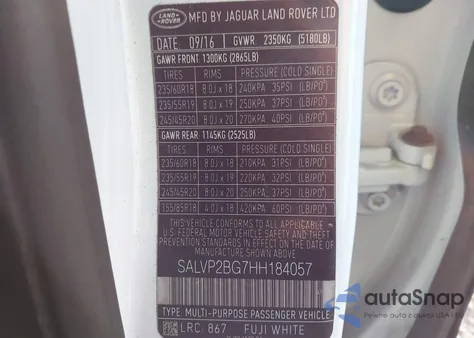 2017 Land Rover Range Rover Evoque Se/Se Premium from USA, damaged, VIN SALVP2BG7HH184057